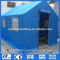 large arched military tent